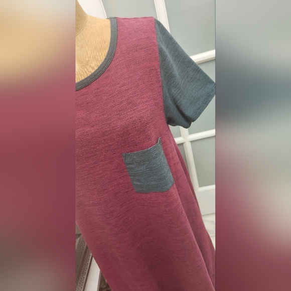 Lula Roe Two Tone Midi Dress EUC - Picture 3 of 9